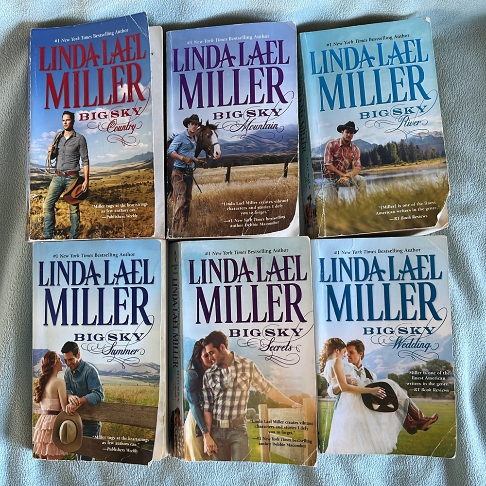 6 Linda Lael Miller “Big Sky” Western Romance Novels Set in Parable Montana.